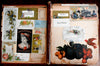 Scrapbook c.1880's with approx. 260 trade cards & colorful scraps unique fun