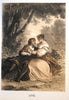 Artist album w/ 48 tinted lithographs 1854 Dusseldorf Howitt Trubner rare book