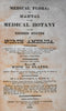 Medical flora Botany Botanical book 1828 Phila. by Rafinesque 50 color plant plates