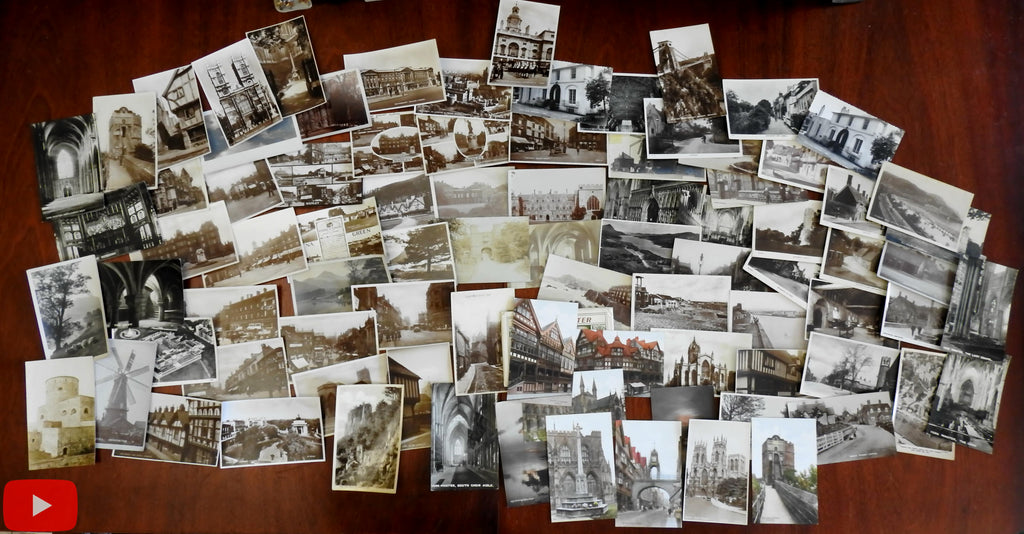 England British Isles Scotland c.1900-40's Lot of 85 RP real photo views postcards
