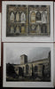 Ackermann aquatints 1809-14 lot of 6 England British Churches Cathedrals London