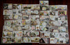 Cartographic trade cards c.1880's lot of 50 Arbuckle coffee world geography
