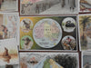 Cartographic trade cards c.1880's lot of 50 Arbuckle coffee world geography