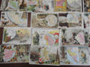 Cartographic trade cards c.1880's lot of 50 Arbuckle coffee world geography