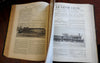 European Civil Engineering 1900 Journal Illustrated Le Genie Civil weekly leather book