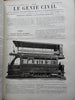 Civil Engineering in Europe 1901 French illustrated journal rare monumental book