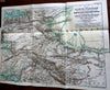 East Turkestan Pamir-Plateau Yarkund 1873-4 Sir Forsyth large detailed map & article