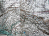 East Turkestan Pamir-Plateau Yarkund 1873-4 Sir Forsyth large detailed map & article