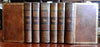 Moliere Works 1804 Lovely French leather set 6 vols w/ 20+ engraved plates