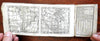 Rare pocket gazeteer almanac geographical atlas w/ maps 1783 Paris North America
