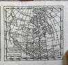 Rare pocket gazeteer almanac geographical atlas w/ maps 1783 Paris North America
