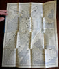 Boston Massachusetts pocket maps c. 1890 Damrell & Upton pair lovely scarce