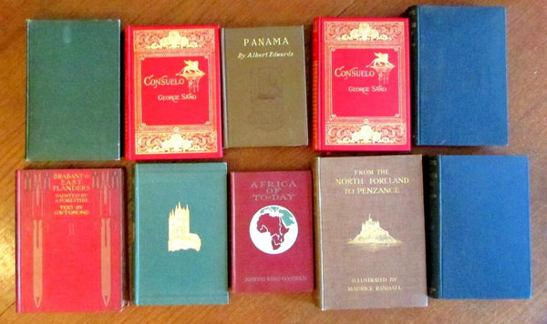 old Travel books lot x 10 Africa Panama Italy Mountains 1890's-1920's –  Brian DiMambro