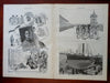 Bicycle & Sailing Races 1885 Harper's newspaper nautical Puritan Mikado Nast art