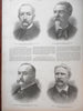 Women's Tennis print 1885 Henry Stanley cover Harper's Gilded Age issue Nast art
