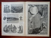 Women's Tennis print 1885 Henry Stanley cover Harper's Gilded Age issue Nast art