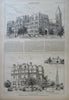 Women's Tennis print 1885 Henry Stanley cover Harper's Gilded Age issue Nast art