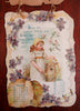 Life's May-Day shaped Calendar 1897 Children Pets cats Chromolithographed rarity