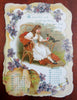 Life's May-Day shaped Calendar 1897 Children Pets cats Chromolithographed rarity