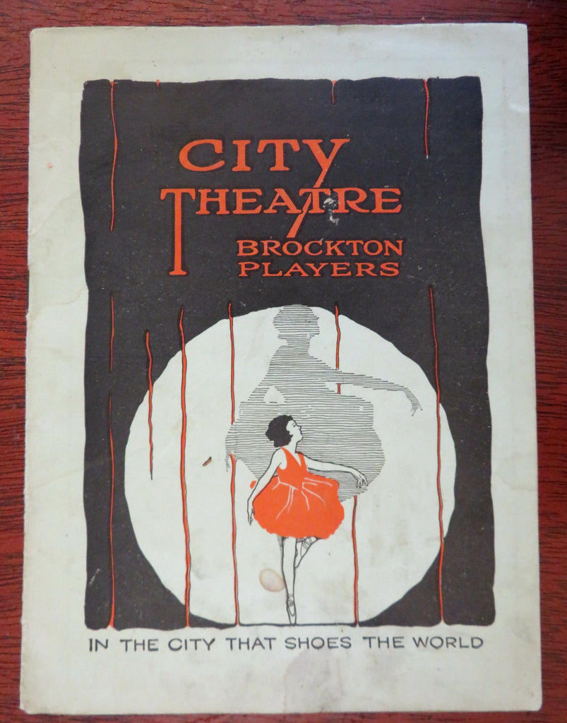 Brockton Mass. 1929 City Theatre Souvenir Program Advertising illustrated book