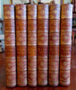Hume's History of England Julius Caesar to James II c. 1880 leather 6 vol. set
