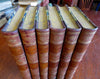 Hume's History of England Julius Caesar to James II c. 1880 leather 6 vol. set