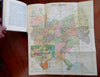 Volga Region Russia Soviet Era Travel Guide c. 1925 tourist book w/ 22 rare maps