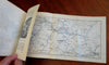 Volga Region Russia Soviet Era Travel Guide c. 1925 tourist book w/ 22 rare maps