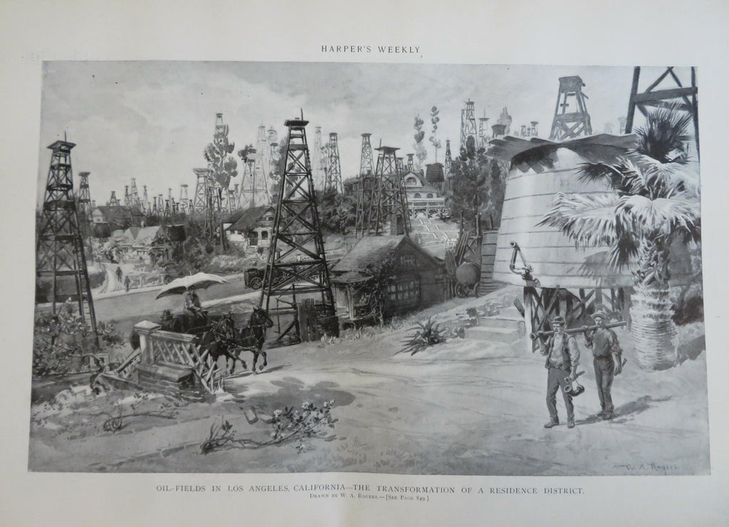 Dreyfus Affair Los Angeles Oil Field Harper's newspaper 1899 complete issue