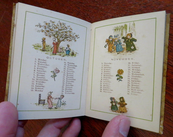 Kate Greenaway Almanac for 1883 color pictorial gift book 1st ed