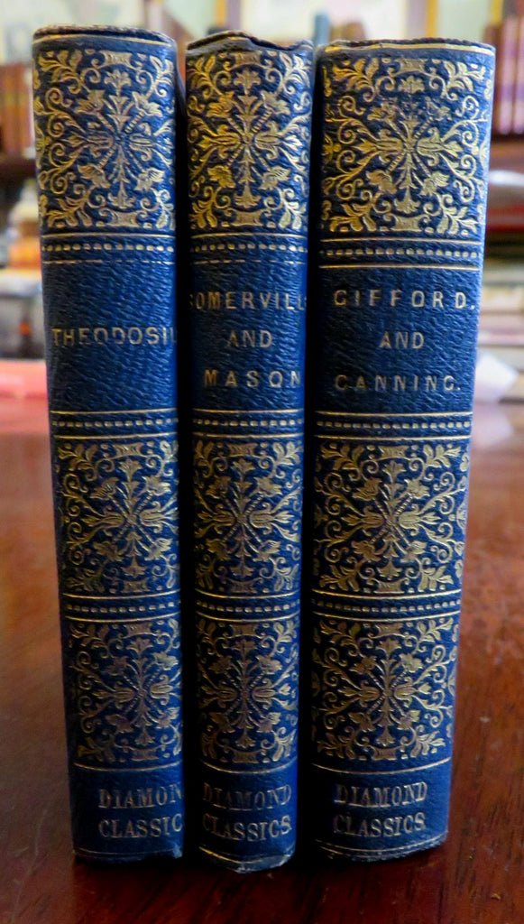 Poetry Gifford Canning Longford Somerville Mason c. 1840 miniature scarce 3 vols