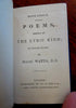 Mark Akenside & Isaak Watts Collected Poems c. 1840 miniature scarce 2 vol. set