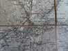 Gävle Sweden Gävleborg County Torsaker 1900 rare large detailed linen backed map