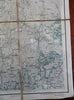 Gävle Sweden Gävleborg County Torsaker 1900 rare large detailed linen backed map