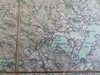 Gävle Sweden Gävleborg County Torsaker 1900 rare large detailed linen backed map