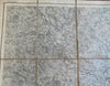 Gävle Sweden Gävleborg County Torsaker 1900 rare large detailed linen backed map