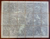Falun Dalarna County Sweden Avesta 1899 rare large detailed linen backed map
