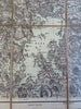Falun Dalarna County Sweden Avesta 1899 rare large detailed linen backed map