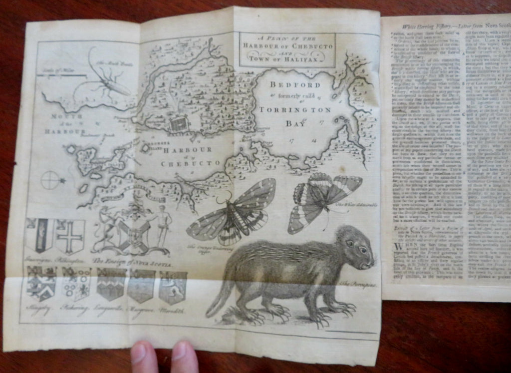 Halifax Chebucto Canada map 1750 Naples Vulcan's Court Hannah Snell Monsters