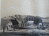 Salt Lake City Utah 1853 Street Scene Eastern Prospect Wagon lithographed print