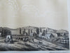 Salt Lake City Utah 1853 Street Scene Eastern Prospect Wagon lithographed print
