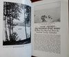 In the Maine Woods 1931 Sportsman's Guide illustrated book w/ large RR map