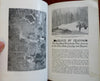 In the Maine Woods 1931 Sportsman's Guide illustrated book w/ large RR map