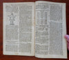 Incas Virgin Islands Diseases Monstrous Birth Feb. 1752 London mag. full issue