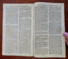 Incas Virgin Islands Diseases Monstrous Birth Feb. 1752 London mag. full issue