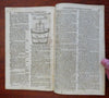 Nautilus shell Danish Golden Horn Windmills Taxes 1752 London mag. full issue