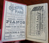 Boston Almanac for 1888 Period Advertising City Guide Calendar Memo Notes