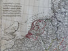Germany Holy Roman Empire Napoleonic Europe 1806 Desray four sheet map