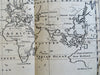 World map 1755 Russian Treaty Lisbon Lapland Fungi Earthquakes fly lizard magaz.