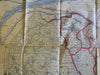 In the Maine Woods Sportsman's Guide 1928 illustrated book w/ large RR map